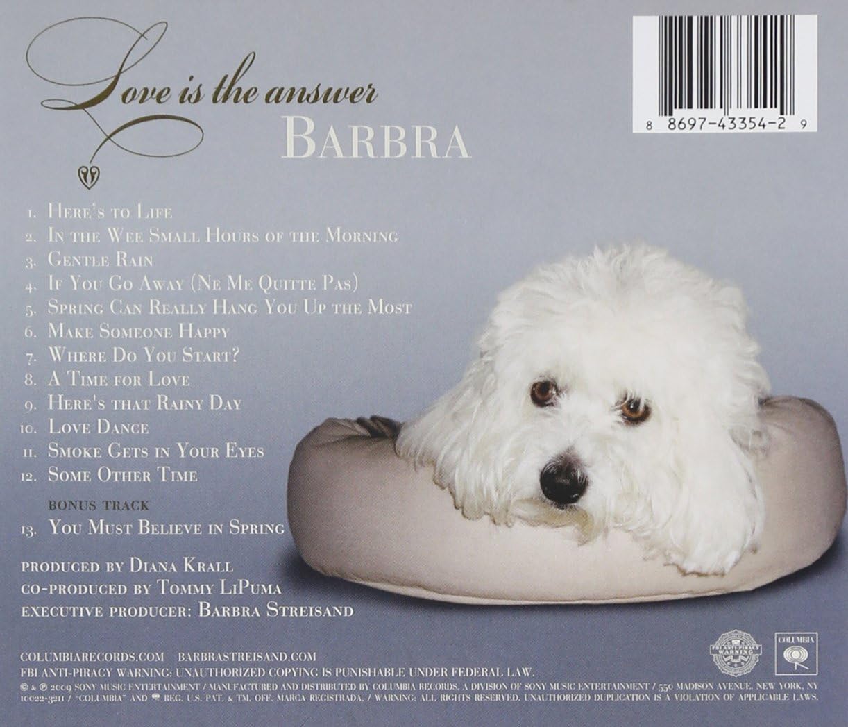Image of Artwork for Barbra Streisand's Love Is The Answer (CD)